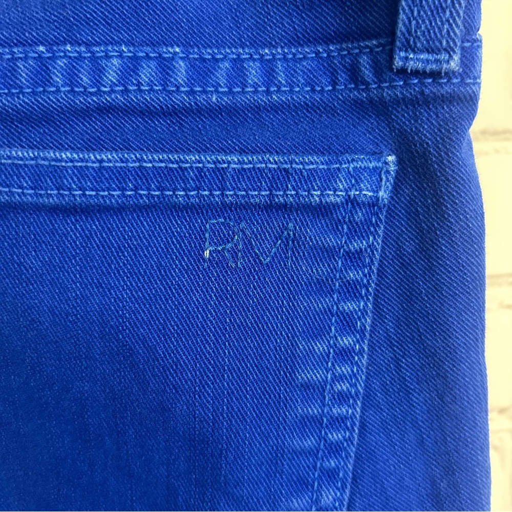 Rebecca Minkoff royal blue slim denim bleeker size 30 waist preppy designer - Picture 8 of 12